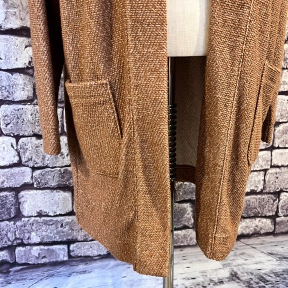 Lands' End Beige & Ivory No Close Jacket Size Medium - Picture 3 of 9